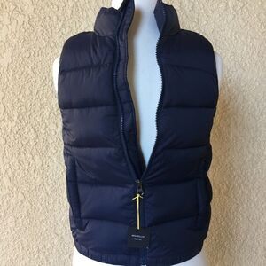 Gap Kids Puffer Utility‎ Vest Navy Blue Size S
